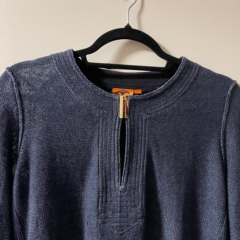 Tori Burch Blue Sweater - Picture 2 of 7
